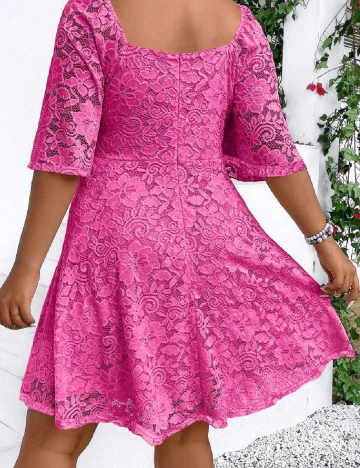 Rochie scurta SHEIN CURVE, roz