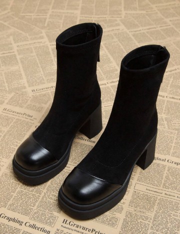 
						Botine SHEIN, negru