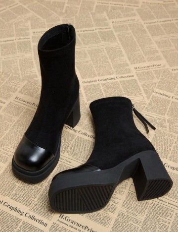 Botine SHEIN, negru