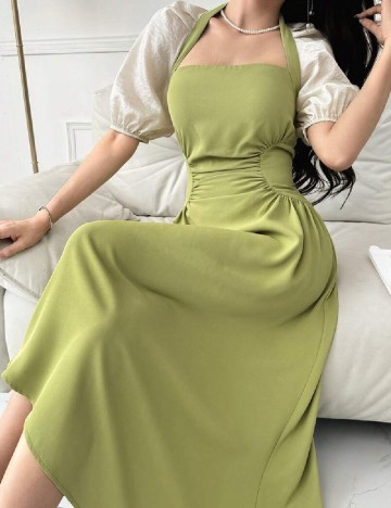 Rochie lunga SHEIN, verde