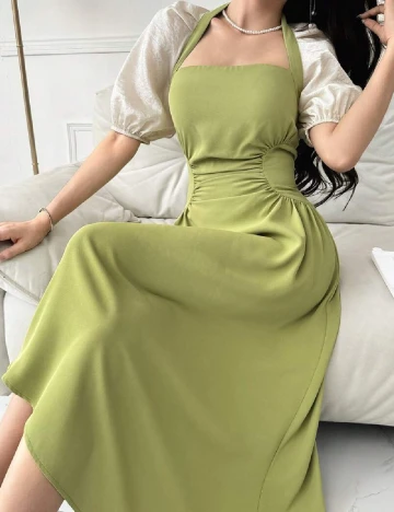 Rochie lunga SHEIN, verde