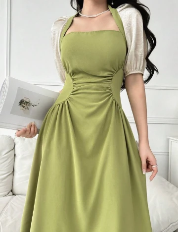 Rochie lunga SHEIN, verde
