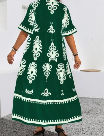 Rochie lunga SHEIN CURVE, verde