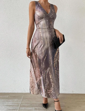 Rochie lunga SHEIN, gri