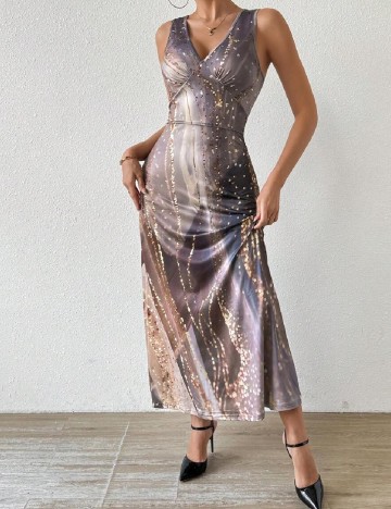 Rochie lunga SHEIN, gri