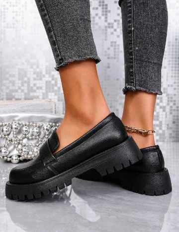 Mocasini SHEIN, negru