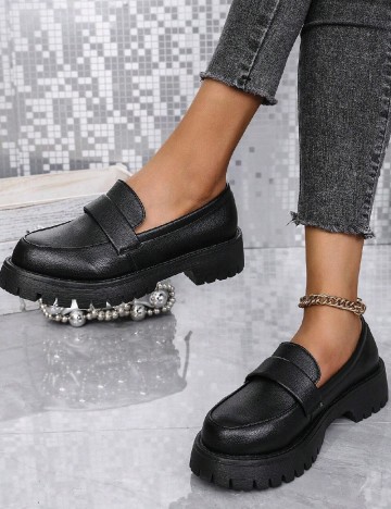 Mocasini SHEIN, negru