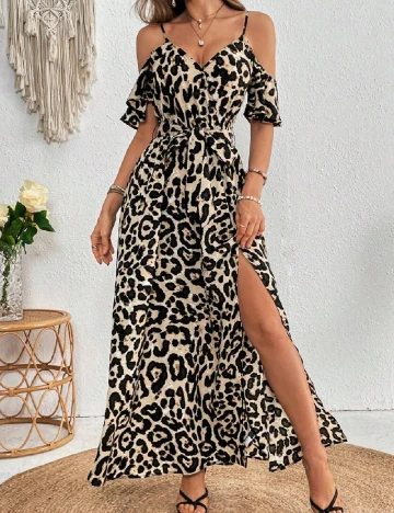Rochie lunga SHEIN, animal print