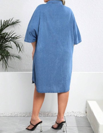 Rochie scurta SHEIN CURVE, albastru