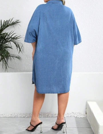 Rochie scurta SHEIN CURVE, albastru