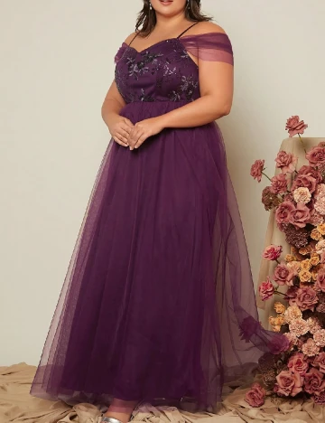 Rochie lunga SHEIN CURVE, mov