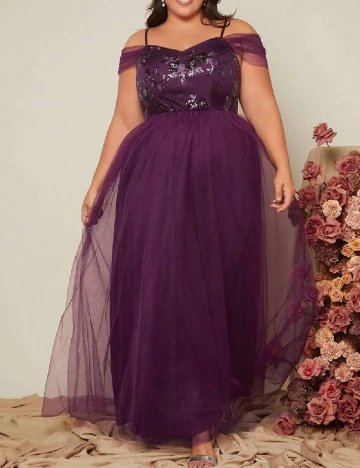 Rochie lunga SHEIN CURVE, mov