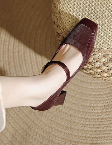 Pantofi SHEIN, visiniu