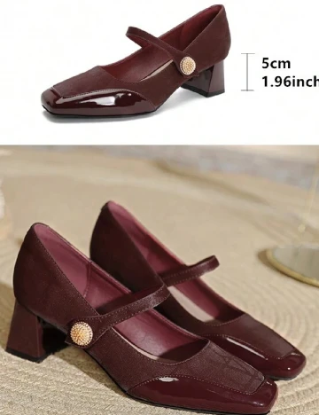 Pantofi SHEIN, visiniu