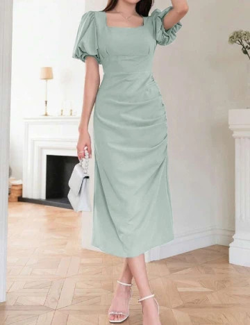 Rochie medie SHEIN, verde