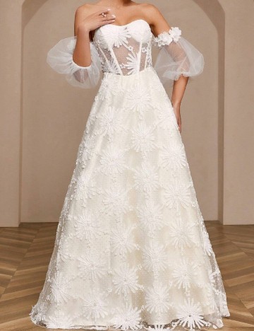 Rochie lunga SHEIN, alb