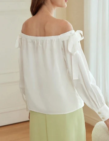 Bluza MOTF, alb