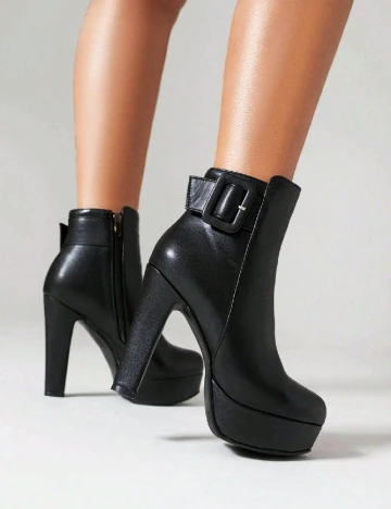 Botine SHEIN, negru