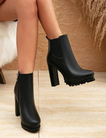 Botine SHEIN, negru