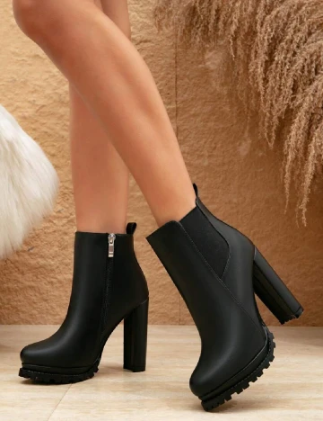 Botine SHEIN, negru