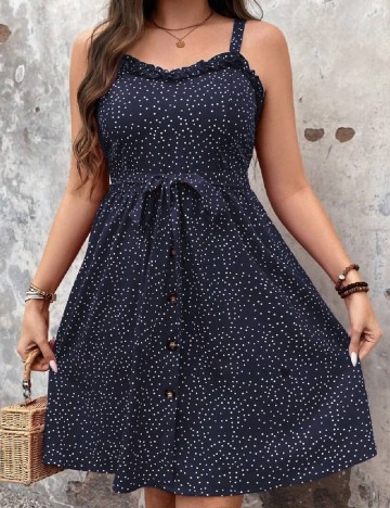 Rochie scurta SHEIN CURVE, bleumarin