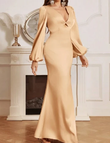 Rochie lunga SHEIN, crem