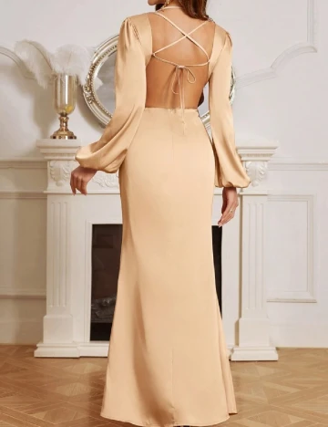 Rochie lunga SHEIN, crem