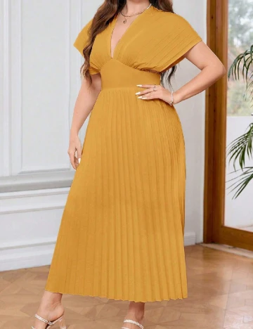 Rochie lunga SHEIN CURVE, galben