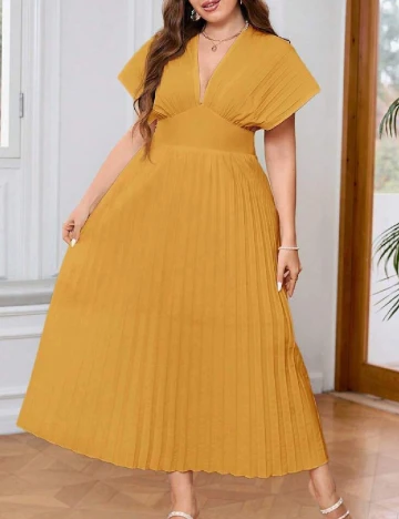 Rochie lunga SHEIN CURVE, galben