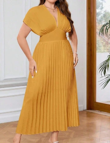Rochie lunga SHEIN CURVE, galben