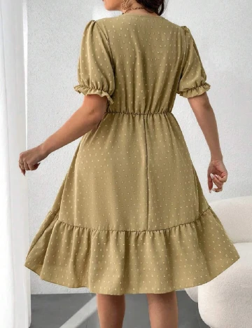 Rochie medie SHEIN CURVE, maro deschis