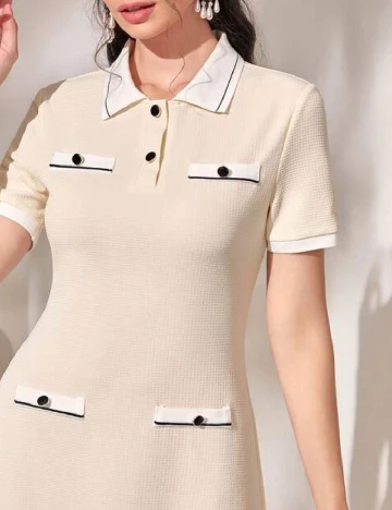 Rochie medie SHEIN, crem