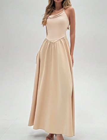 Rochie lunga SHEIN, crem