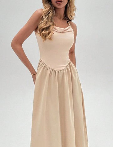 Rochie lunga SHEIN, crem