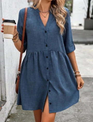 Rochie scurta SHEIN, albastru