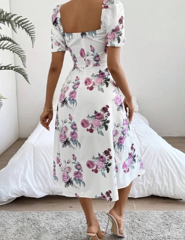Rochie medie SHEIN, alb