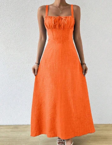 Rochie lunga SHEIN, portocaliu Portocaliu