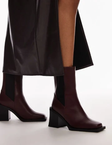 Botine Top Shop, visiniu
