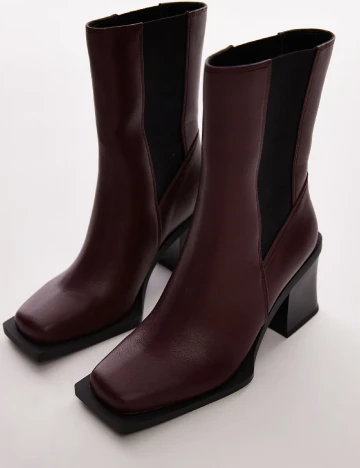 Botine Top Shop, visiniu