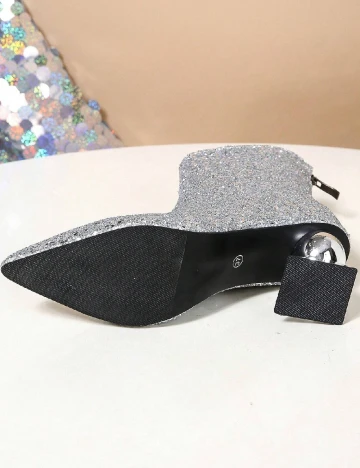 Botine SHEIN, argintiu