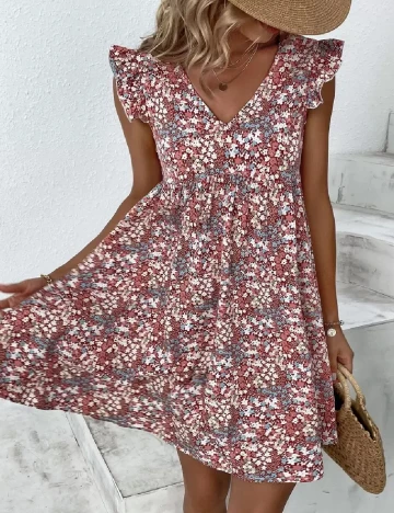 Rochie scurta SHEIN, rosu
