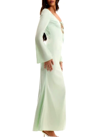 Rochie lunga Musera, verde