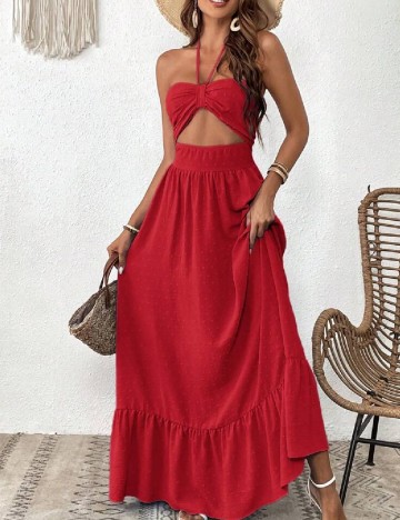 
						Rochie lunga SHEIN, rosu