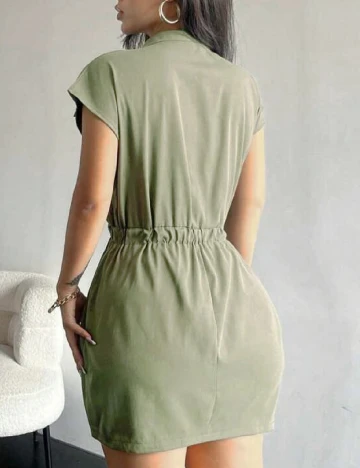 Rochie scurta SHEIN, verde