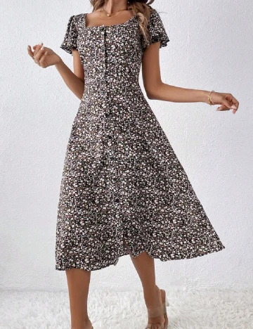 Rochie medie SHEIN, floral print Floral print