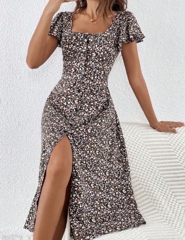 Rochie medie SHEIN, floral print
