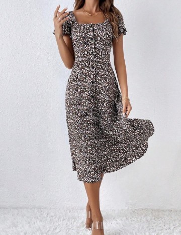 Rochie medie SHEIN, floral print