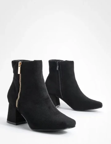 Botine Boohoo, negru Negru