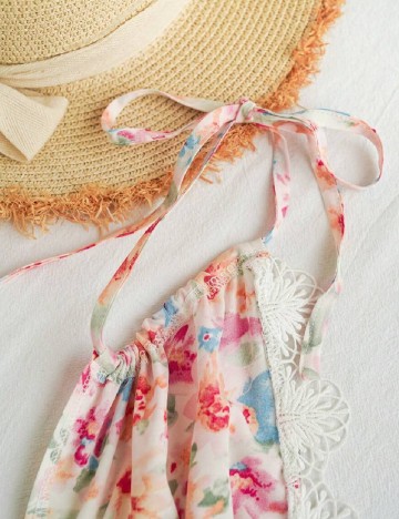 Rochie scurta SHEIN, floral print