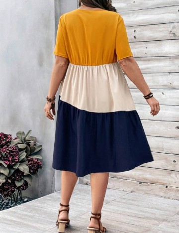 Rochie medie Emery Rose Curve, mix culori